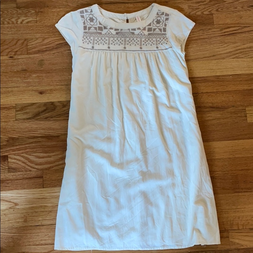 Cream Dress w/ Pockets